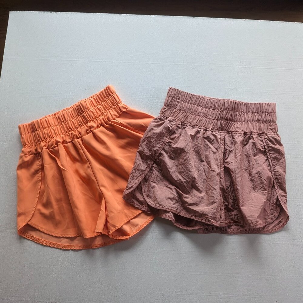 Automet Mauve and Melody Orange High Waisted Shorts *Both Fit Like XS/S
